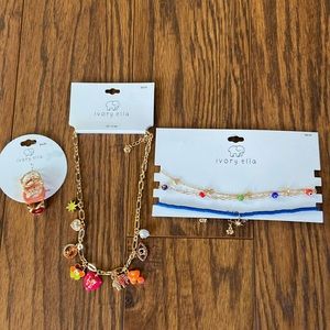 New necklace and rings